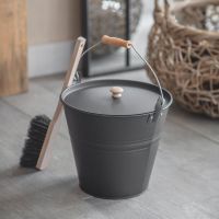 Fireside Bucket in a Dark Grey Finish