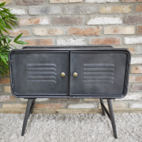 Dark Grey Retro Inspired Cabinet Dark Grey Retro Inspired Cabinet