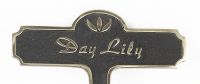 Day Lily Brass Garden Plant Marker