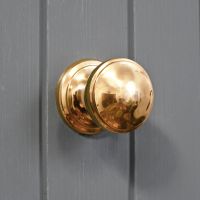 Two Tier Polished Brass Centre Door Knob