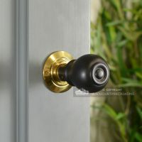 Round Ebony Door Knobs