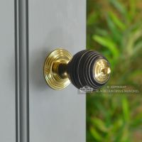 Door Knobs In Fine Hand Turned Ebony Wood Pevonsey  Door Knobs In Fine Hand Turned Ebony Wood Pevonsey