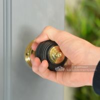 Door Knobs In Fine Hand Turned Ebony Wood Pevonsey  Door Knobs In Fine Hand Turned Ebony Wood Pevonsey