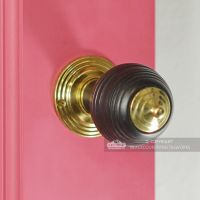 Door Knobs In Fine Hand Turned Ebony Wood Pevonsey  Door Knobs In Fine Hand Turned Ebony Wood Pevonsey