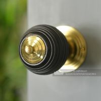 Door Knobs In Fine Hand Turned Ebony Wood Pevonsey  Door Knobs In Fine Hand Turned Ebony Wood Pevonsey