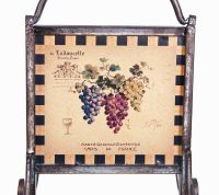 De loudecette wrought iron wine holder