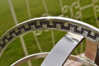 Close-up of the Detail on the Inside of the Armillary