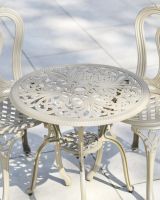 Decorative Metalwork on Garden Table Top 