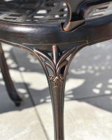 Scroll Detail on Copper Chair 