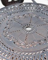 Parasol Holder In Copper Garden Table 