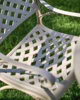 Close-Up of Crosshatch Pattern on Chair Seat