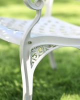 Close-Up of Cast Aluminium Frame for Chair Seats Close-Up of Cast Aluminium Frame for Chair Seats