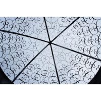 Shot of Roof Detail on Deluxe Calistas Acropolis Cast Iron Gazebo - Black