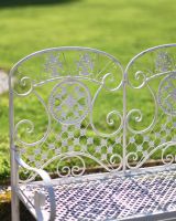 Close-Up of Deluxe Cerberus Ornate Two Seater Garden Bench
