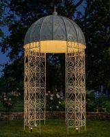 Deluxe "Lady Arundel" Wrought Iron Garden Gazebo Digital Illustration At Night Deluxe "Lady Arundel" Wrought Iron Garden Gazebo Digital Illustration At Night