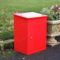 Deluxe Red Bexley Free Standing Parcel Box Deluxe Red Bexley Free Standing Parcel Box