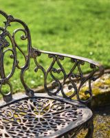 Close-Up of Ornate Pattern on Armrest Close-Up of Ornate Pattern on Armrest