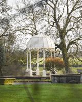 "Demeter"s Dwelling" Cream Gazebo On A Lawn