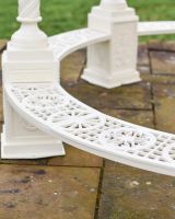 "Demeter"s Dwelling" Cream Gazebo Benches