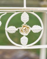 Close Up of "Demeter"s Dwelling" Cream Gazebo Flower Detailing