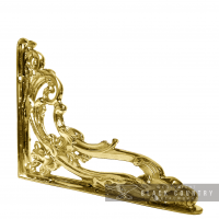  Ornate “Victorian Amalina” Scroll Bracket Finished in a Polished Brass