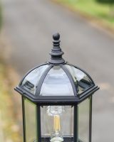 Close-Up of "Hemingway" Classic Bird-Cage Garden Lamp Post