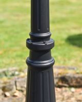 "Atlas" Traditional Black Garden Lamp Post - 2.9m "Atlas" Traditional Black Garden Lamp Post - 2.9m