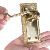 Georgian Lever Handle in hand