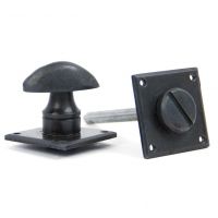 Diamond Bathroom Thumb Lock in a Beeswax Finish