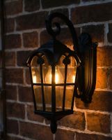 Digital Illustration of the Traditional "Giovanna" Black Top Fix Outdoor Wall Lantern Illuminated at Night Digital Illustration of the Traditional "Giovanna" Black Top Fix Outdoor Wall Lantern Illuminated at Night