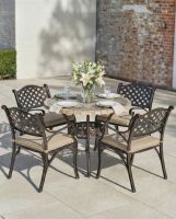 digital-illustration-of-the-_abberton_-antique-copper-four-seater-outdoor-dining-set-dressed-for-dining with cushions