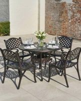 Digital Illustration of the Antique Copper "Round Robin" Four Seater Table & Chair Set with BBQ Grill Dressed For Dining Digital Illustration of the Antique Copper "Round Robin" Four Seater Table & Chair Set with BBQ Grill Dressed For Dining