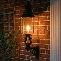 Digital Illustration of the Belgravia Lantern and Royale Bracket Illuminated at Night