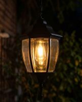 "Barnet" Chain Hanging Lantern Illuminated at Night