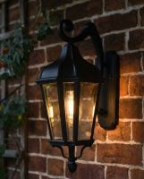 Digital Illustration of the Medium Ornamental Victorian Wall Light Illuminated at Night Digital Illustration of the Medium Ornamental Victorian Wall Light Illuminated at Night