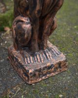 Digital illustration of "Rocket" the Sitting Greyhound in Cast Aluminium - Copper close up of base Digital illustration of "Rocket" the Sitting Greyhound in Cast Aluminium - Copper close up of base