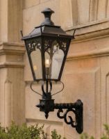 Digital Illustration of the 102cm x 54cm Black Gothic Wall Lantern on a Royale Bracket Mounted on a Grand Building Entranceway Digital Illustration of the 102cm x 54cm Black Gothic Wall Lantern on a Royale Bracket Mounted on a Grand Building Entranceway