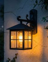 Digital Illustration of the "Halifax" Traditional English Top Fix Wall Lantern with Scrolled Bracket Lit up at Night Digital Illustration of the "Halifax" Traditional English Top Fix Wall Lantern with Scrolled Bracket Lit up at Night