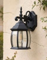 Digital Illustration of the "Hatton" Traditional Wall Light Mounted on a White Coloured External Wall 