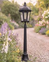 Digital Illustration of the "The Grange" Traditional Hexagonal Pillar Light Positioned on a Flowery Gravel Driveway Entrance Digital Illustration of the "The Grange" Traditional Hexagonal Pillar Light Positioned on a Flowery Gravel Driveway Entrance