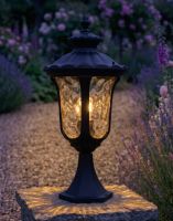 Digital Illustration of the 60cm "Lucendi" Traditional Pillar Light Mounted on a Stone Garden Pillar next to a Gravel Path and Lit up at Night Digital Illustration of the 60cm "Lucendi" Traditional Pillar Light Mounted on a Stone Garden Pillar next to a Gravel Path and Lit up at Night