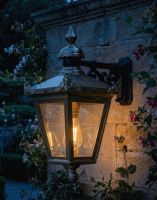 Digital Illustration of the 61 x 46cm Standard Antique Brass Hanging Wall Lantern Lit up at Night Digital Illustration of the 61 x 46cm Standard Antique Brass Hanging Wall Lantern Lit up at Night