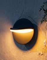Digital Illustration of the "Alverton" Aluminium Garden Wall Light Lit up at Night
