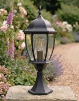 Digital Illustration of the Chaumont Traditional Pillar Light Mounted on a Stone Garden Pillar Digital Illustration of the Chaumont Traditional Pillar Light Mounted on a Stone Garden Pillar