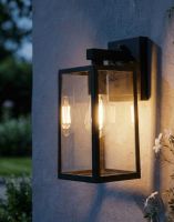 Digital Illustration of the Davenport Copper Garden Wall Light Lit up at Night