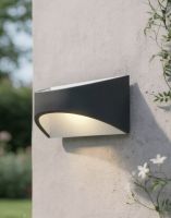 Digital Illustration of the "Kingston" Up and Down Wall Light Mounted on a Cream Coloured Exterior Wall