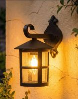 Digital Illustration of the Large Classic Cylinder Porch Top Fix Wall Light Lit up at Night Digital Illustration of the Large Classic Cylinder Porch Top Fix Wall Light Lit up at Night