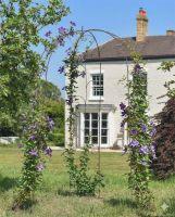 Digital Illustration of the "Luxford" Ornate Gazebo with Flowers