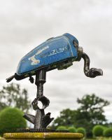 "Dizzy" the Recycled Metal Vulture Sculpture