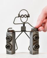 Scale image of scrap metal art sculpture